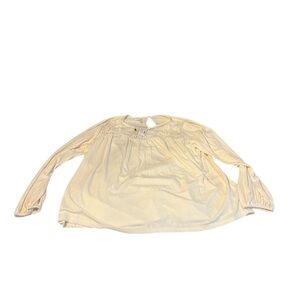 Women’s Maurice’s cream blouse with keyhole back